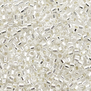 Miyuki Perlen delica's 11/0 Silverlined crystal