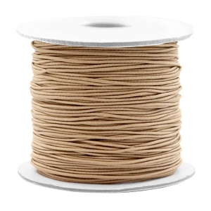 Gef&auml;rbtem Elastik Draht 0.8mm Taupe brown