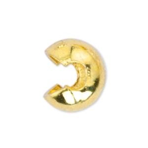 Beadalon Quetsch-Kaschierperlen 4mm Gold