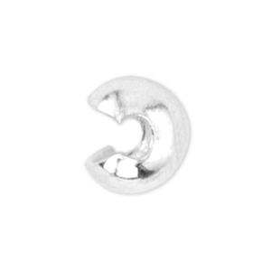 Beadalon Quetsch-Kaschierperlen 3mm Silber