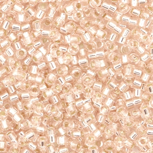 Miyuki Perlen delica's 11/0 Silverlined pink mist DB-1203