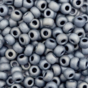 Miyuki Rocailles 6/0 Metallic matte silver gray 6-2002