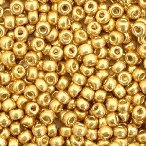 Miyuki Rocailles 8/0 Duracoat galvanized gold 8-4202