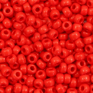 Miyuki Rocailles 8/0 Opaque red 8-408