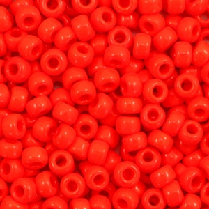 Miyuki Rocailles 8/0 Opaque vermilion red 8-407