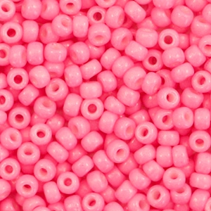 Miyuki Rocailles 8/0 Duracoat opaque carnation pink 8-4467