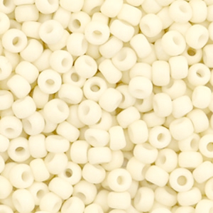 Miyuki Rocailles 8/0 Opaque matte cream white 8-2021