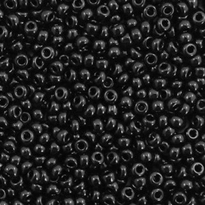 Miyuki Rocailles 11/0 Opaque black 11-401