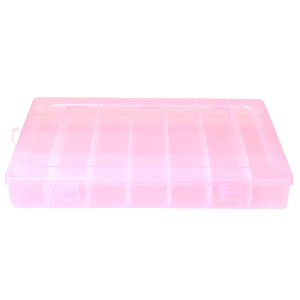 Schmuckdisplay Aufbewahrungsboxen 28 F&auml;cher Rosa