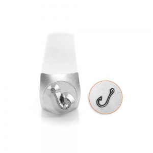 ImpressArt Figuren Stempel Fisch Haken 6mm Silber