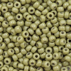 Miyuki Rocailles 8/0 Duracoat opaque cactus green 8-4474