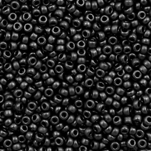 Miyuki Rocailles 11/0 Metallic matte charcoal grey 11-2010