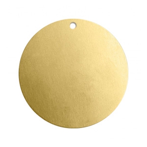 ImpressArt Metall Anh&auml;nger Rohlinge 22mm Brass Hell gold