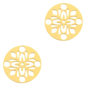 Bohemian Anh&auml;nger rund 14mm Gold