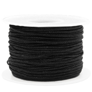 Wachskordel 1.5mm Black