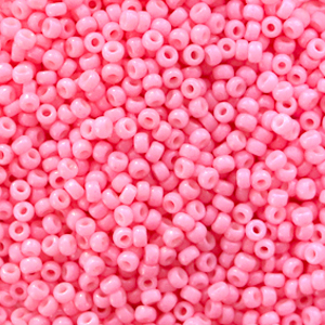 Miyuki Rocailles 11/0 Duracoat opaque carnation pink 11-4467