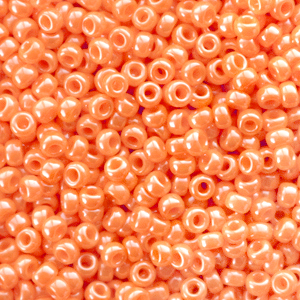 Miyuki Rocailles 11/0 Opaque luster light orange 11-423