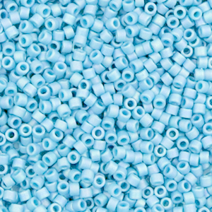 Miyuki Perlen delica's 11/0 Opaque turquoise blue DB-725