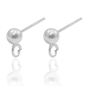 925 Silber Zubeh&ouml;r Ohrstecker mit &Ouml;se Silber