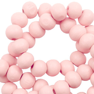 Holzperlen rund 8mm Seashell pink