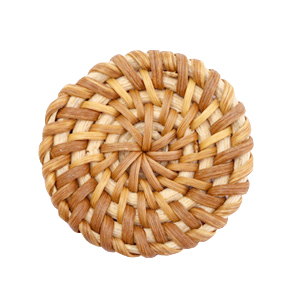 Gewebte Rattan Anh&auml;nger 35mm Natural brown