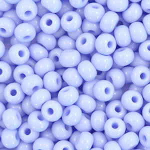 Preciosa Rocailles 6/0-33000 Natural opaque-lavender lilac