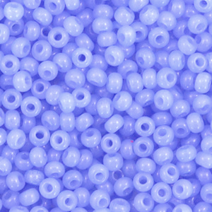 Preciosa Rocailles 8/0-02131 Alabaster solgel dyed-provence blue