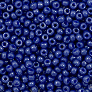Miyuki Rocailles 8/0 Duracoat opaque dyed navy blue 8-4493