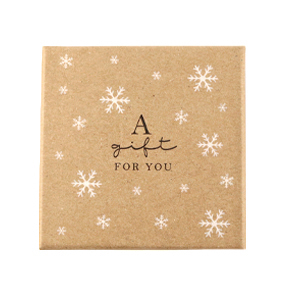 Schmuck-(Geschenk)-Box "a gift for you" Brown