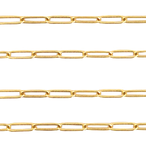 Metall Zubeh&ouml;r DQ Gliederkette  Gold