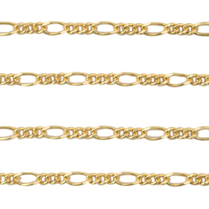 Metall Zubeh&ouml;r DQ Gliederkette Gold