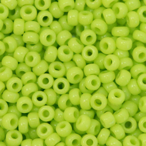 Miyuki Rocailles 8/0 Opaque chartreuse green 8-416