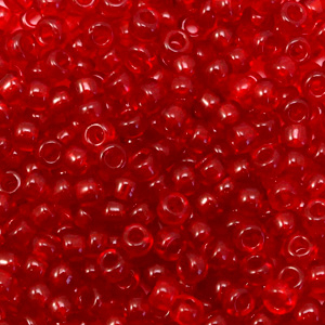 Miyuki Rocailles 8/0 Transparant ruby red 8-141
