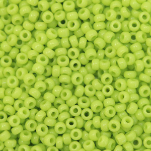 Miyuki Rocailles 11/0 Opaque chartreuse green 11-416