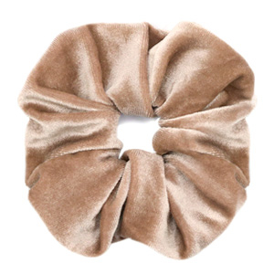 Haargummi velvet Light brown