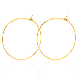 Ohrringe aus Stainless Steel - Rostfreiem Stahl 25mm Gold