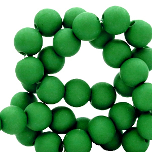 6 mm Acryl Perlen Fir green