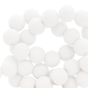 6 mm Acryl Perlen White