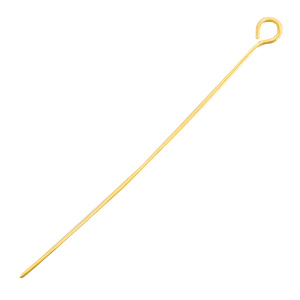 Stainless Steel - Rostfreiem Stahl Schmuckzubeh&ouml;r Kettelstifte 50mm Gold