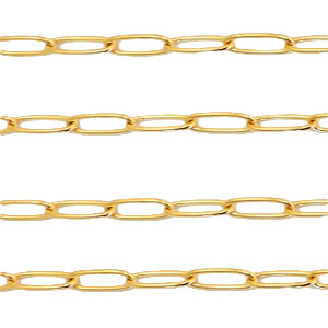 Stainless Steel - Rostfrei Stahl Schmuckzubeh&ouml;r Gliederkette Gold
