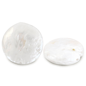BQ S&uuml;sswasserperlen coin Pearl white