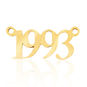 Stainless Steel - Rostfreiem Stahl Anh&auml;nger/Zwischenst&uuml;ck Jahr 1993 Gold