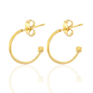 Ohrringe aus Stainless Steel - Rostfreiem Stahl Creolen Gold