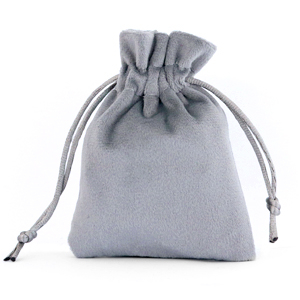 Schmuckbeutel Samt Grey