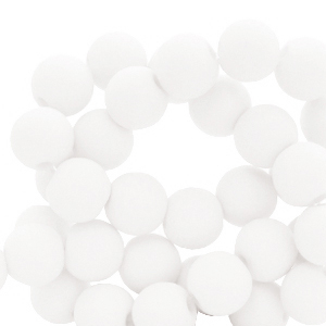 8 mm Acryl Perlen white