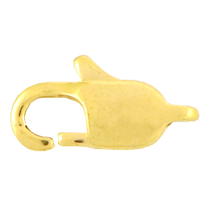 Stainless Steel - Rostfreiem Stahl Schmuckzubeh&ouml;r Karabinerverschluss 11mm Gold