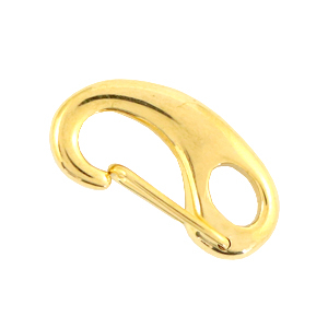 Stainless Steel - Rostfrei Stahl Schmuckzubeh&ouml;r Karabinerverschluss 23mm Gold