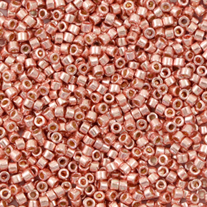 Miyuki Perlen delica's 11/0 Duracoat galvanized rose gold DB-2503