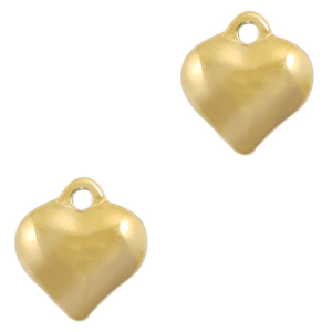 Stainless Steel - Rostfrei Stahl Anh&auml;nger Herz Gold