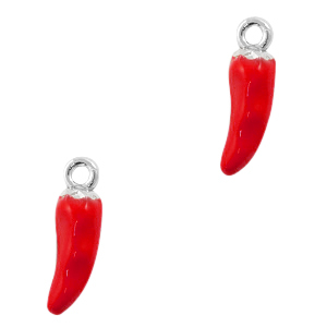 Basic Quality Metall Anh&auml;nger Pfeffer Silver-red